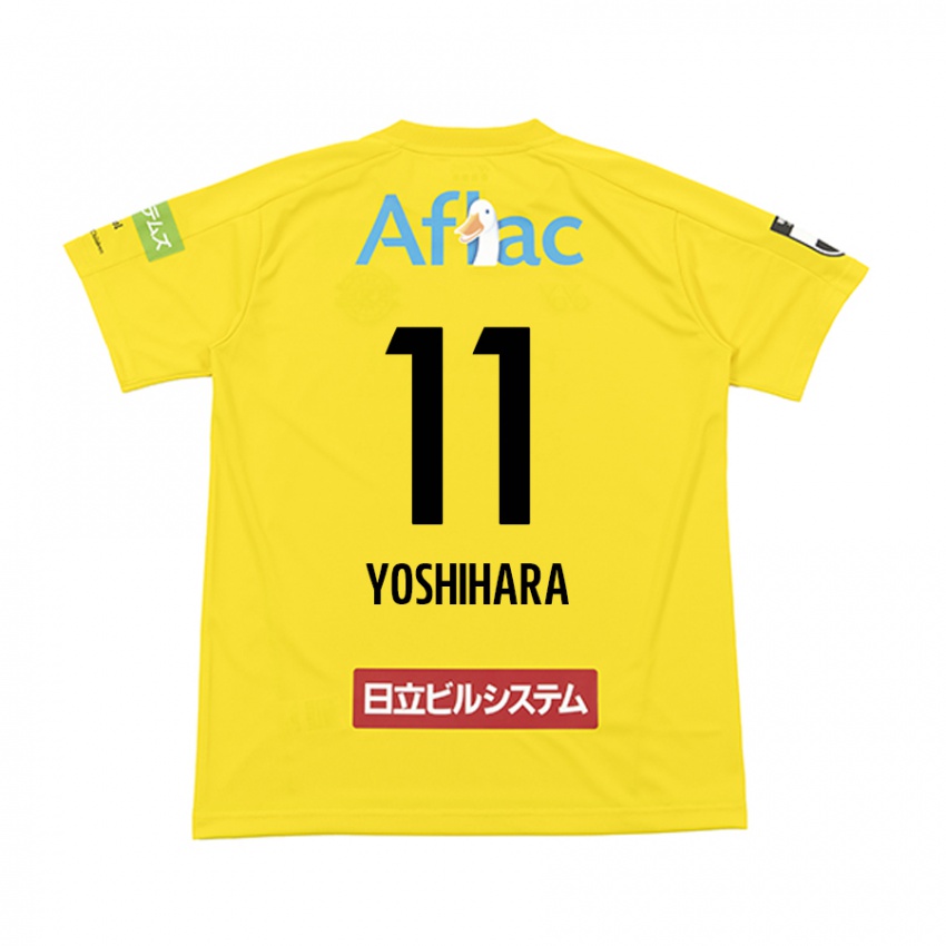 Enfant Maillot Futo Yoshihara #11 Jaune Noir Tenues Domicile 2024/25 T-Shirt Belgique