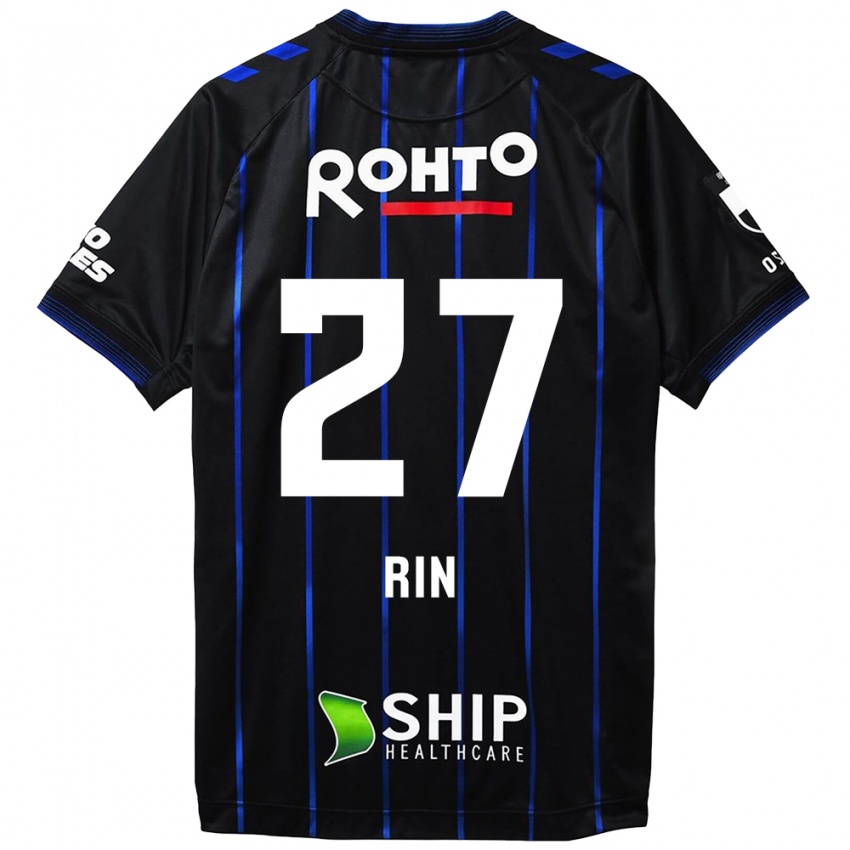 Kinder Rin Mito #27 Schwarz Blau Heimtrikot Trikot 2024/25 T-Shirt Belgien