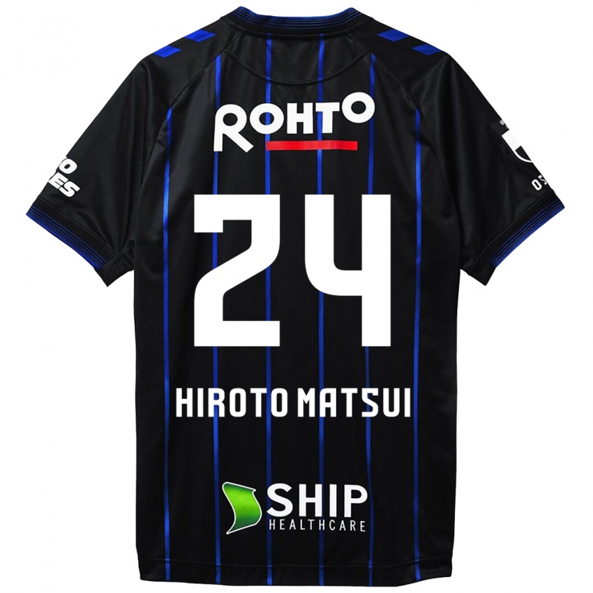 Enfant Maillot Elijah Hiroto Matsui #24 Noir Bleu Tenues Domicile 2024/25 T-Shirt Belgique