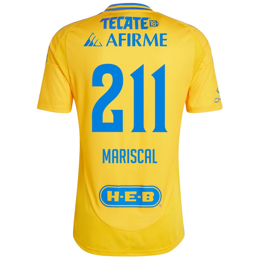 Enfant Maillot Kevin Mariscal #211 Or Jaune Tenues Domicile 2024/25 T-Shirt Belgique