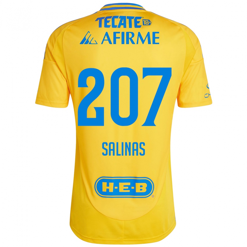 Enfant Maillot Marcelo Salinas #207 Or Jaune Tenues Domicile 2024/25 T-Shirt Belgique