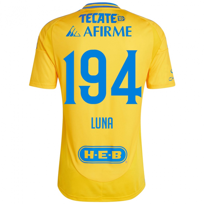 Enfant Maillot Juan Luna #194 Or Jaune Tenues Domicile 2024/25 T-Shirt Belgique