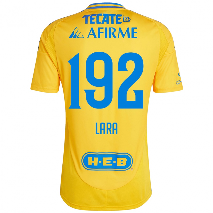 Enfant Maillot Miguel Lara #192 Or Jaune Tenues Domicile 2024/25 T-Shirt Belgique