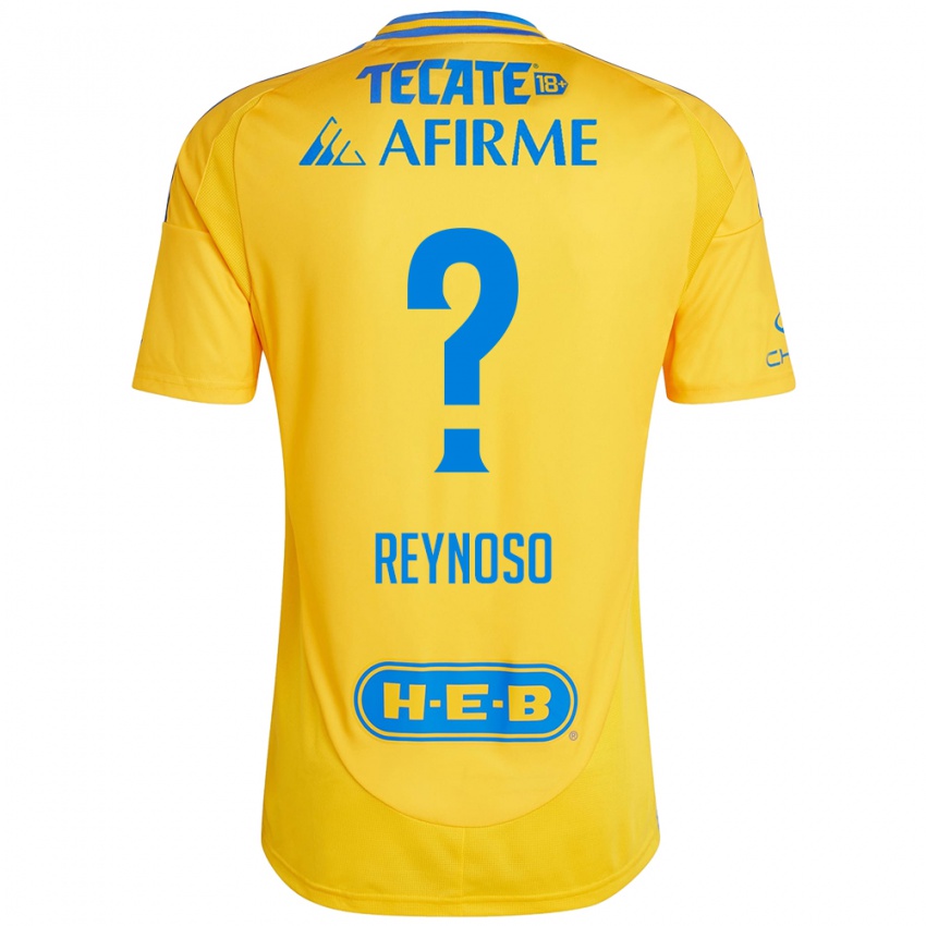 Enfant Maillot Omar Reynoso #0 Or Jaune Tenues Domicile 2024/25 T-Shirt Belgique