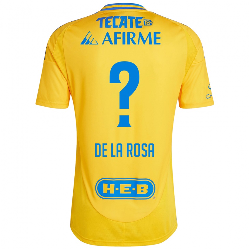 Enfant Maillot Luis De La Rosa #0 Or Jaune Tenues Domicile 2024/25 T-Shirt Belgique