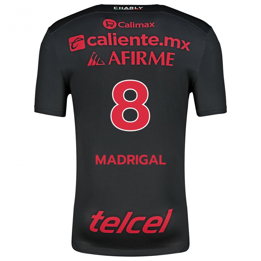 Kinderen Fernando Madrigal #8 Zwart Rood Thuisshirt Thuistenue 2024/25 T-Shirt België