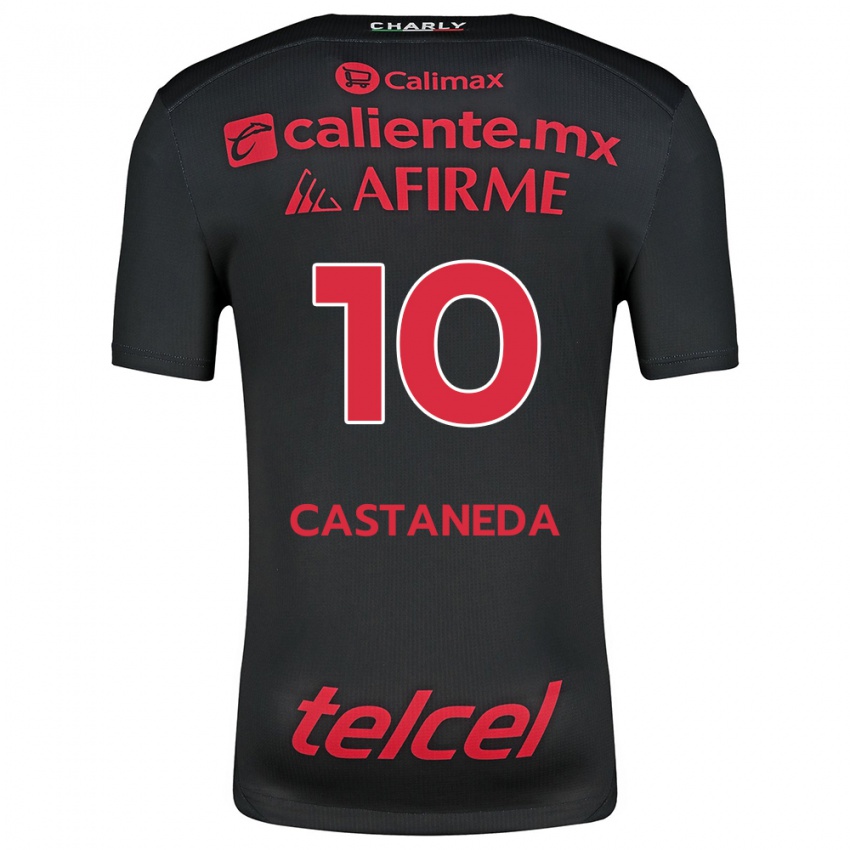 Kinderen Kevin Castañeda #10 Zwart Rood Thuisshirt Thuistenue 2024/25 T-Shirt België