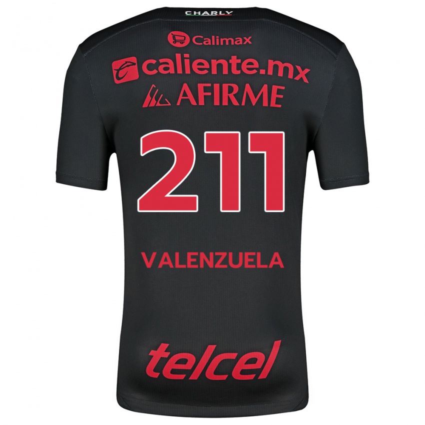 Enfant Maillot Aldieri Valenzuela #211 Noir Rouge Tenues Domicile 2024/25 T-Shirt Belgique