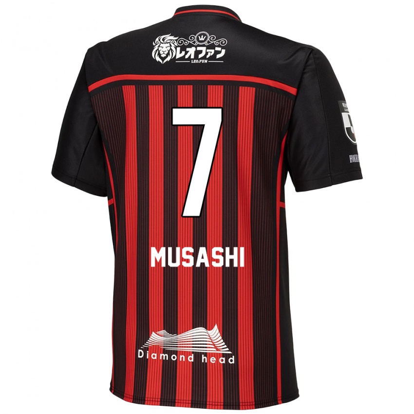 Kinder Musashi Suzuki #7 Rot Schwarz Heimtrikot Trikot 2024/25 T-Shirt Belgien