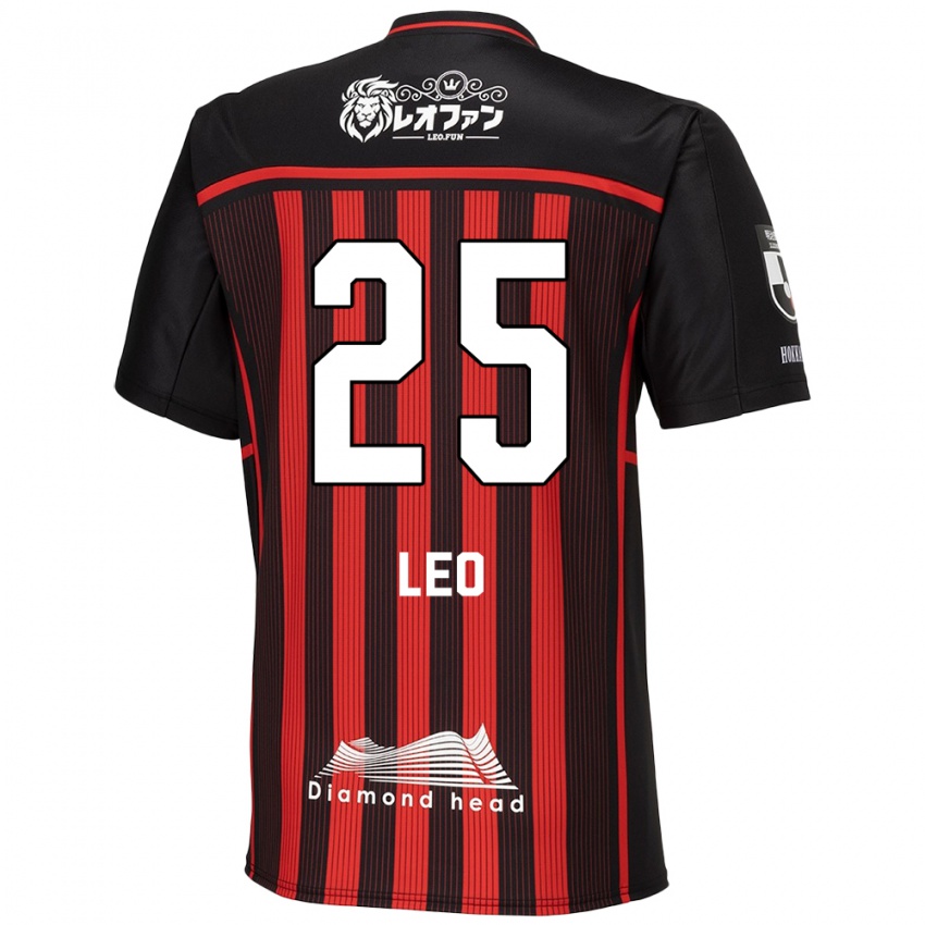 Kinder Leo Osaki #25 Rot Schwarz Heimtrikot Trikot 2024/25 T-Shirt Belgien