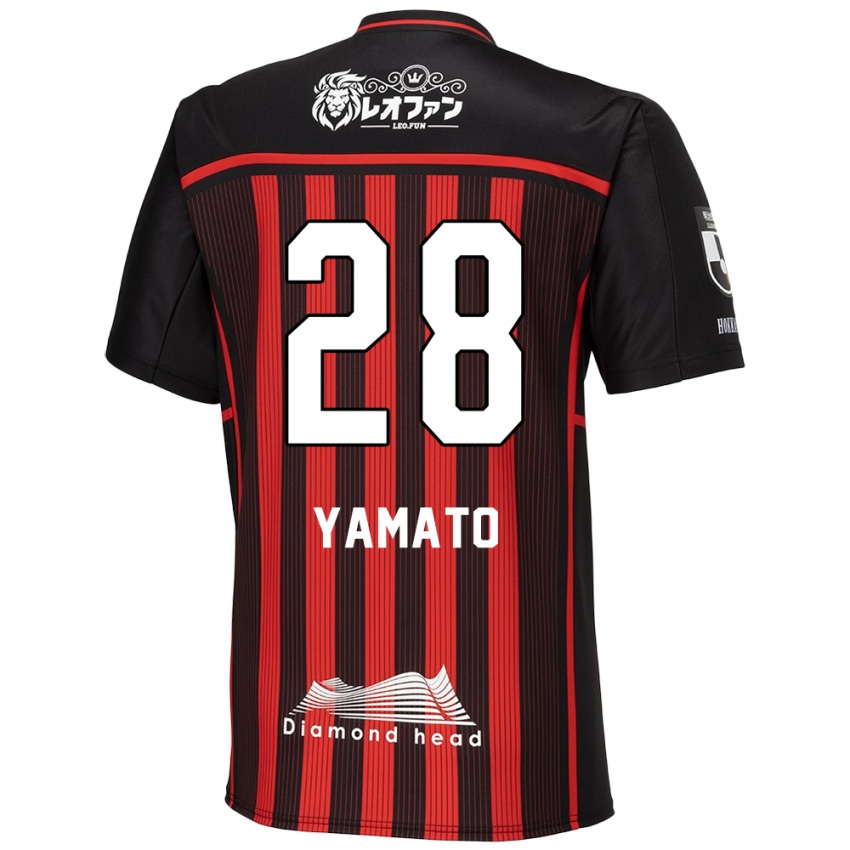 Kinder Yamato Okada #28 Rot Schwarz Heimtrikot Trikot 2024/25 T-Shirt Belgien