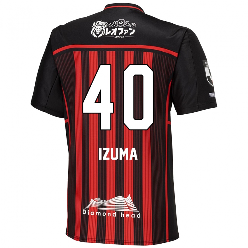 Kinder Shido Izuma #40 Rot Schwarz Heimtrikot Trikot 2024/25 T-Shirt Belgien