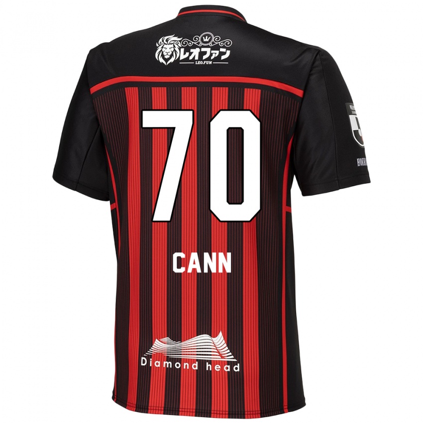 Kinder Francis Cann #70 Rot Schwarz Heimtrikot Trikot 2024/25 T-Shirt Belgien