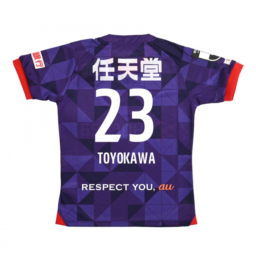 Kinder Yuta Toyokawa #23 Lila Weiß Heimtrikot Trikot 2024/25 T-Shirt Belgien