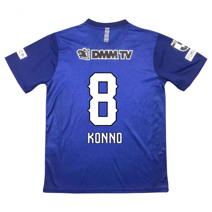 Kinder Kazuya Konno #8 Dunkelblau Heimtrikot Trikot 2024/25 T-Shirt Belgien