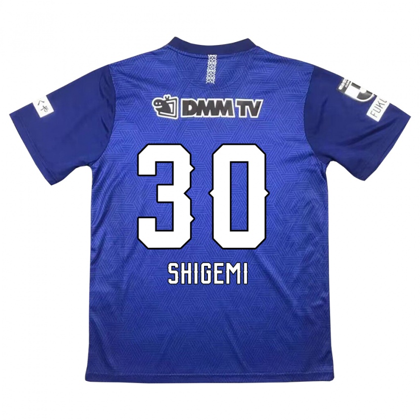 Kinder Masato Shigemi #30 Dunkelblau Heimtrikot Trikot 2024/25 T-Shirt Belgien