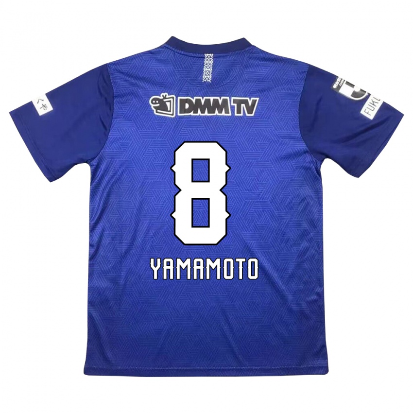 Kinder Shunsuke Yamamoto #8 Dunkelblau Heimtrikot Trikot 2024/25 T-Shirt Belgien