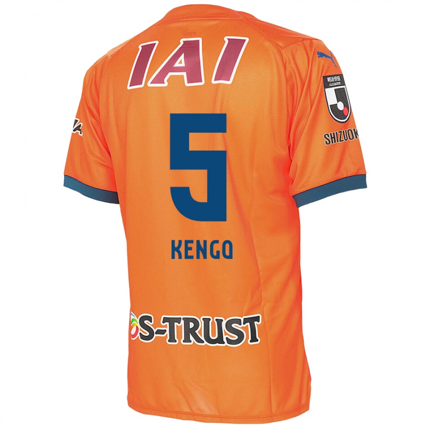 Kinder Kengo Kitazume #5 Orange Blau Heimtrikot Trikot 2024/25 T-Shirt Belgien