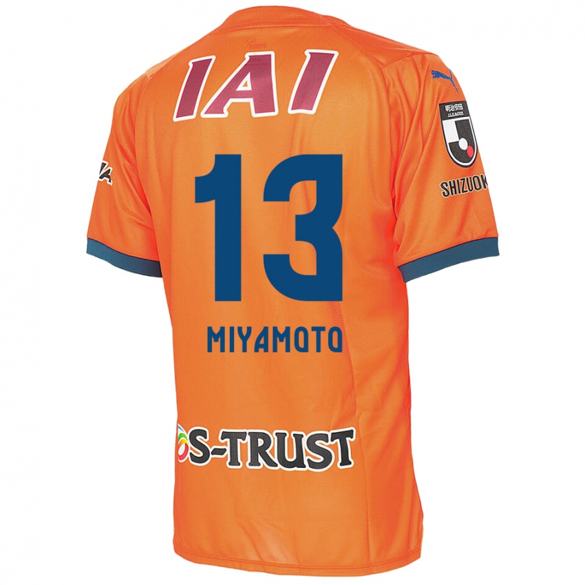 Kinder Kota Miyamoto #13 Orange Blau Heimtrikot Trikot 2024/25 T-Shirt Belgien