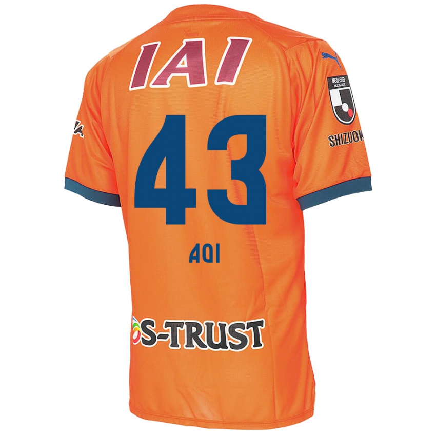 Kinder Aoi Ando #43 Orange Blau Heimtrikot Trikot 2024/25 T-Shirt Belgien