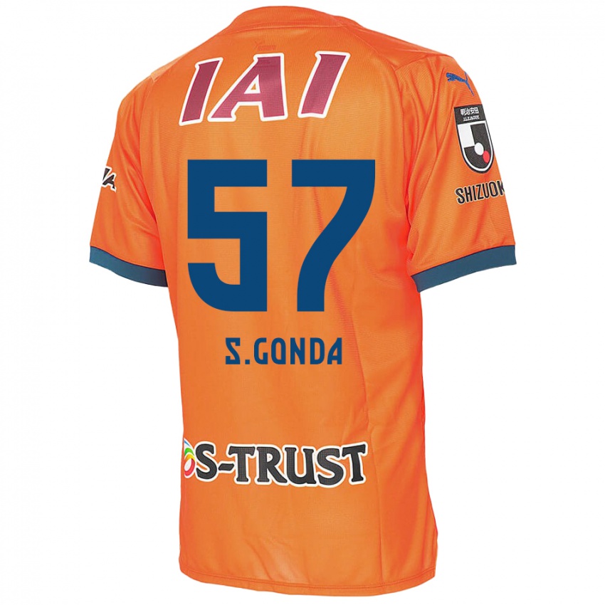 Kinder Shuichi Gonda #57 Orange Blau Heimtrikot Trikot 2024/25 T-Shirt Belgien