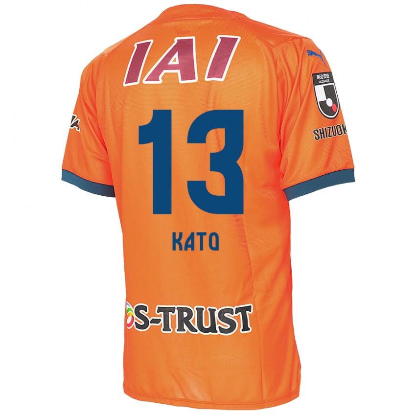 Kinder Daiya Kato #13 Orange Blau Heimtrikot Trikot 2024/25 T-Shirt Belgien