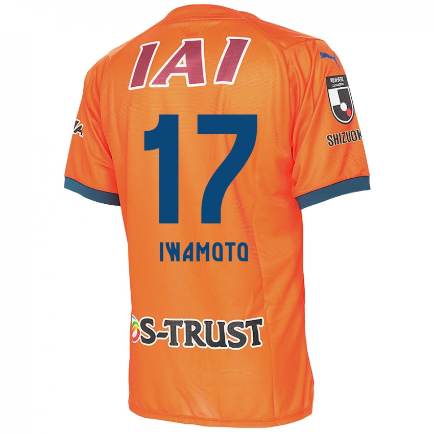 Kinder Shogo Iwamoto #17 Orange Blau Heimtrikot Trikot 2024/25 T-Shirt Belgien