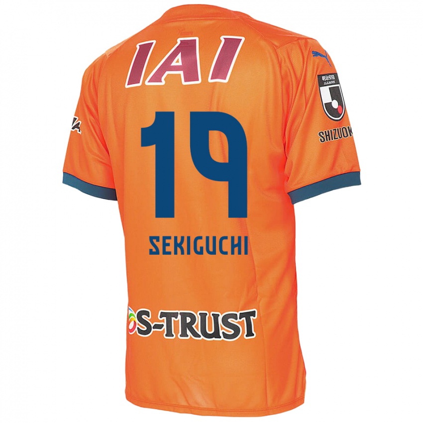 Kinder Kota Sekiguchi #19 Orange Blau Heimtrikot Trikot 2024/25 T-Shirt Belgien