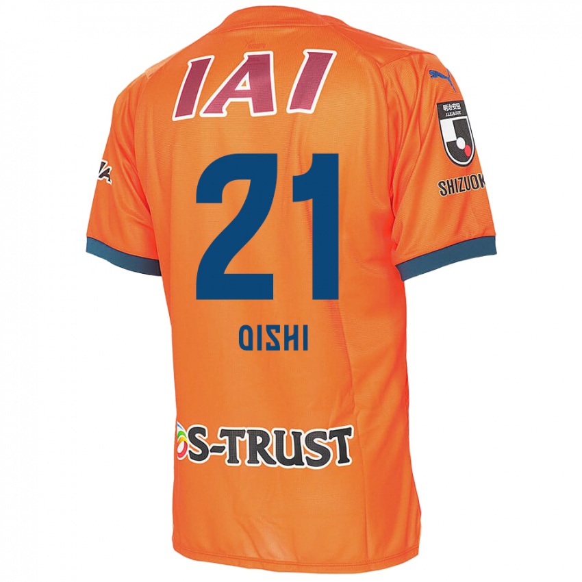 Kinder Kaede Oishi #21 Orange Blau Heimtrikot Trikot 2024/25 T-Shirt Belgien