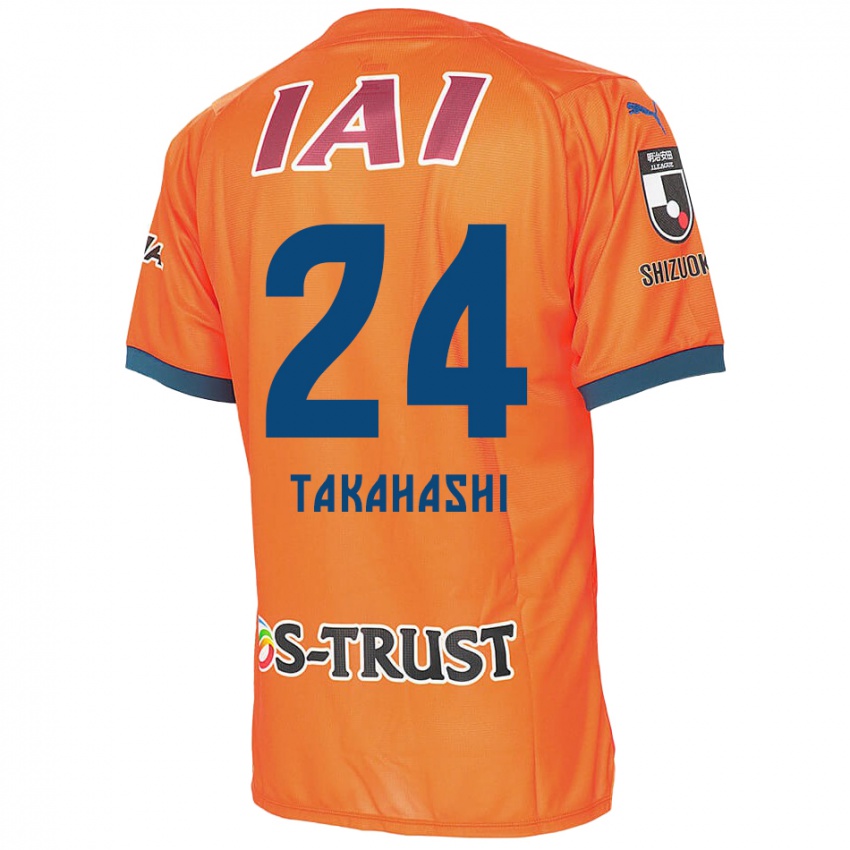 Kinder Yuzuki Takahashi #24 Orange Blau Heimtrikot Trikot 2024/25 T-Shirt Belgien