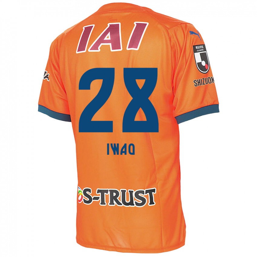 Kinder Takeru Iwao #28 Orange Blau Heimtrikot Trikot 2024/25 T-Shirt Belgien