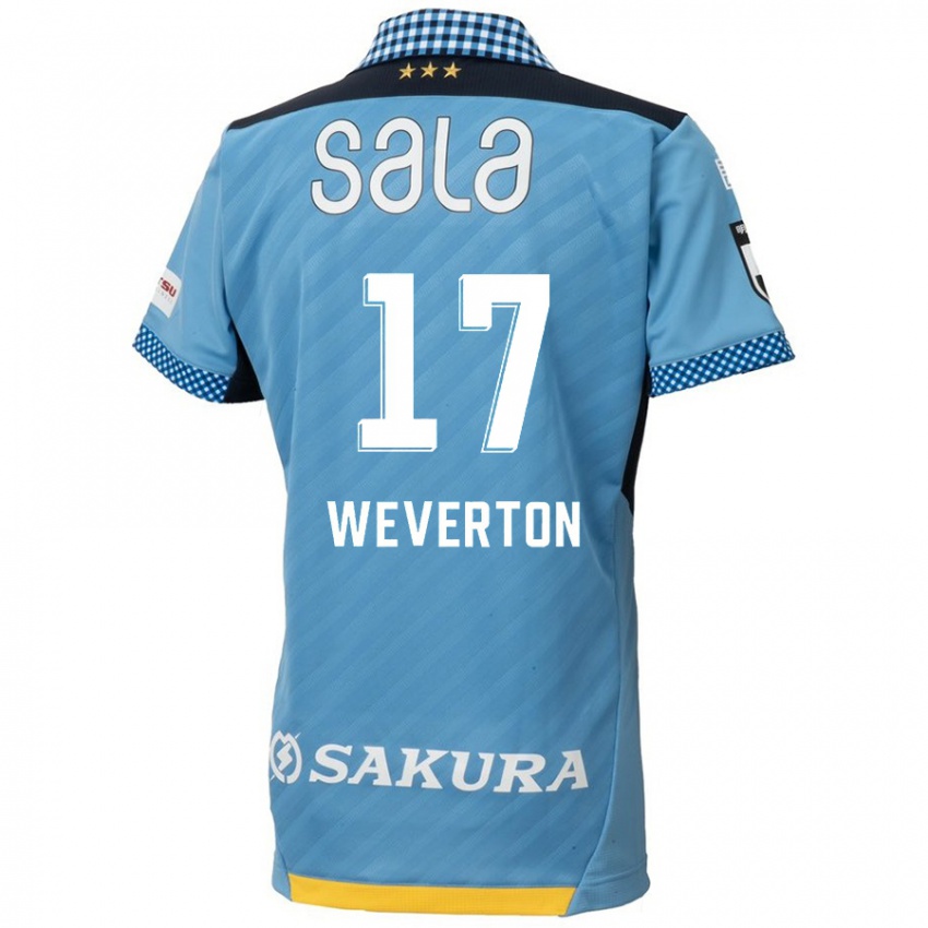 Kinderen Weverton #17 Blauw Zwart Thuisshirt Thuistenue 2024/25 T-Shirt België