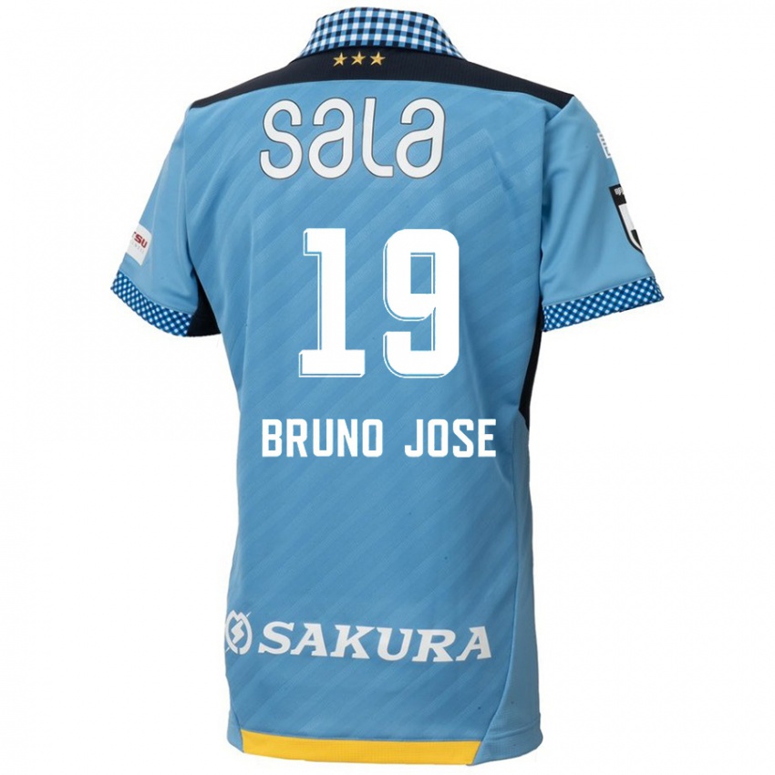 Kinderen Bruno José #19 Blauw Zwart Thuisshirt Thuistenue 2024/25 T-Shirt België