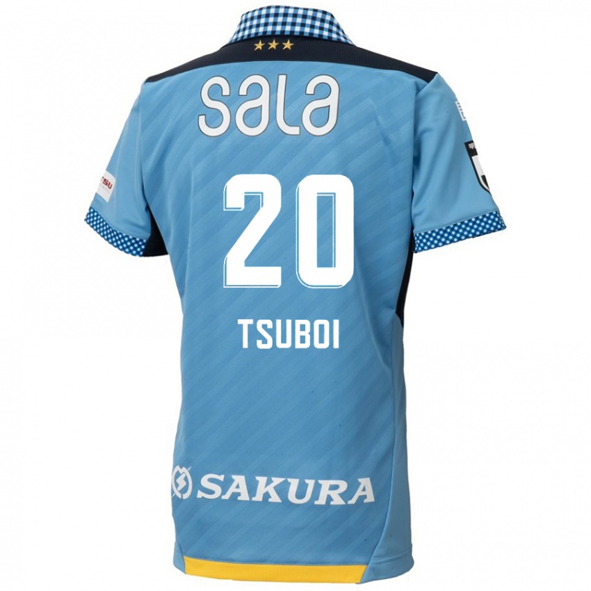 Kinderen Yuya Tsuboi #20 Blauw Zwart Thuisshirt Thuistenue 2024/25 T-Shirt België