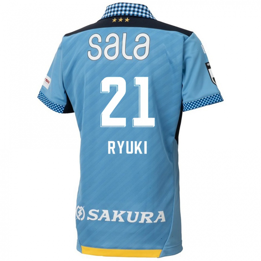 Kinderen Ryuki Miura #21 Blauw Zwart Thuisshirt Thuistenue 2024/25 T-Shirt België