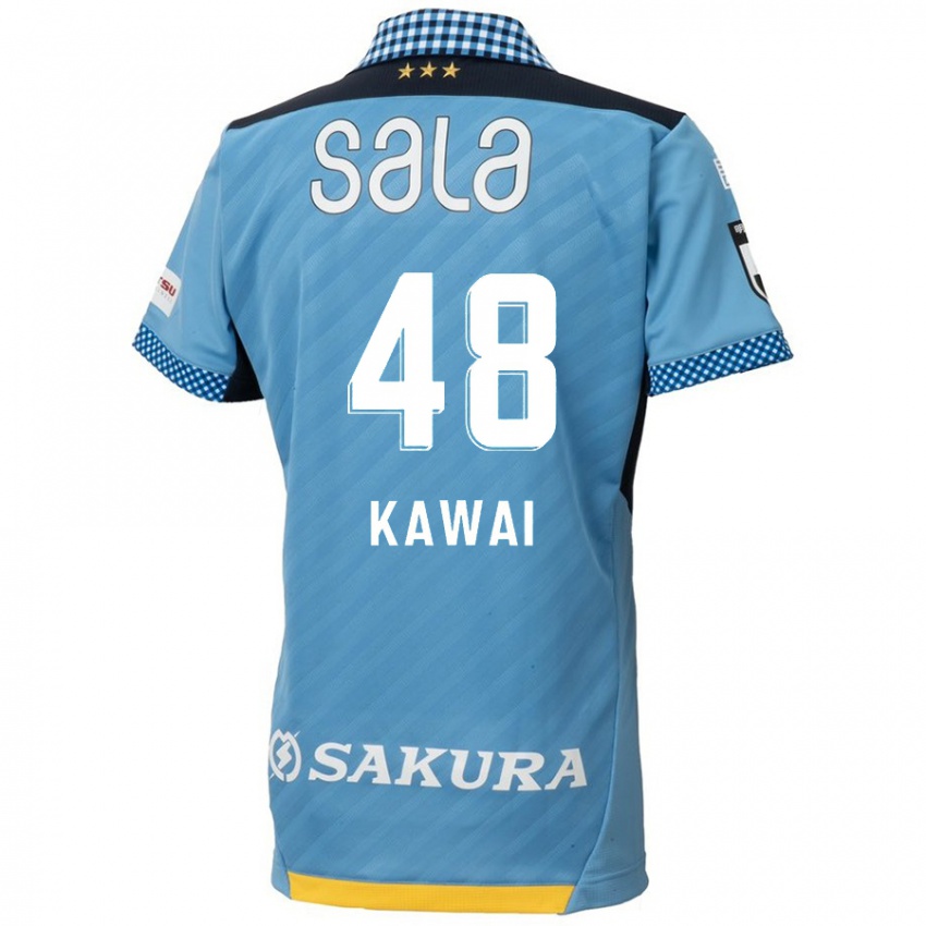 Kinder Tokumo Kawai #48 Blau Schwarz Heimtrikot Trikot 2024/25 T-Shirt Belgien