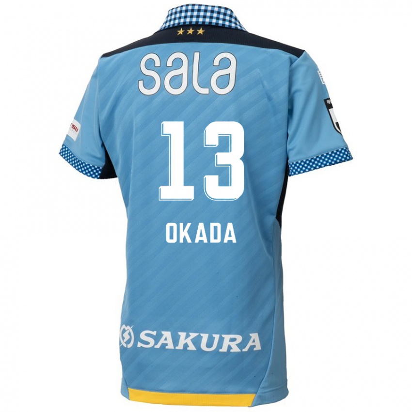 Kinderen Kosei Okada #13 Blauw Zwart Thuisshirt Thuistenue 2024/25 T-Shirt België