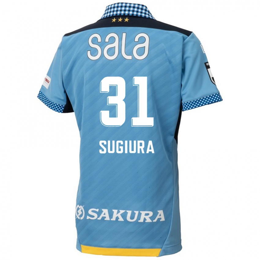 Kinder Rinnosuke Sugiura #31 Blau Schwarz Heimtrikot Trikot 2024/25 T-Shirt Belgien