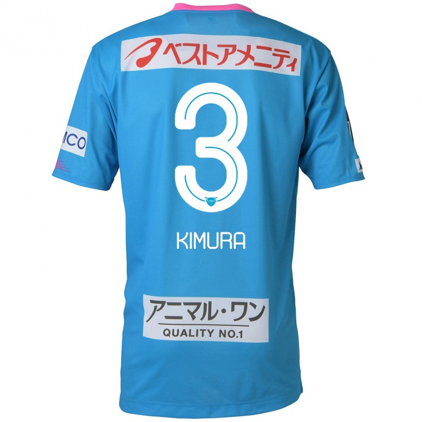 Kinder Seiji Kimura #3 Blau Rosa Heimtrikot Trikot 2024/25 T-Shirt Belgien