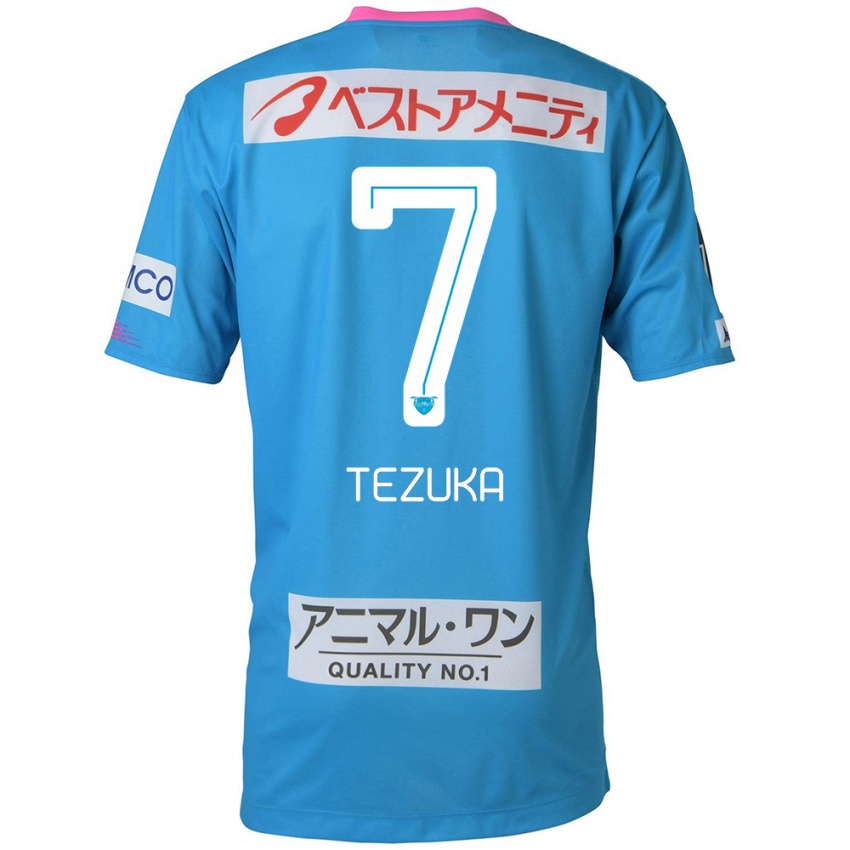 Kinder Kohei Tezuka #7 Blau Rosa Heimtrikot Trikot 2024/25 T-Shirt Belgien