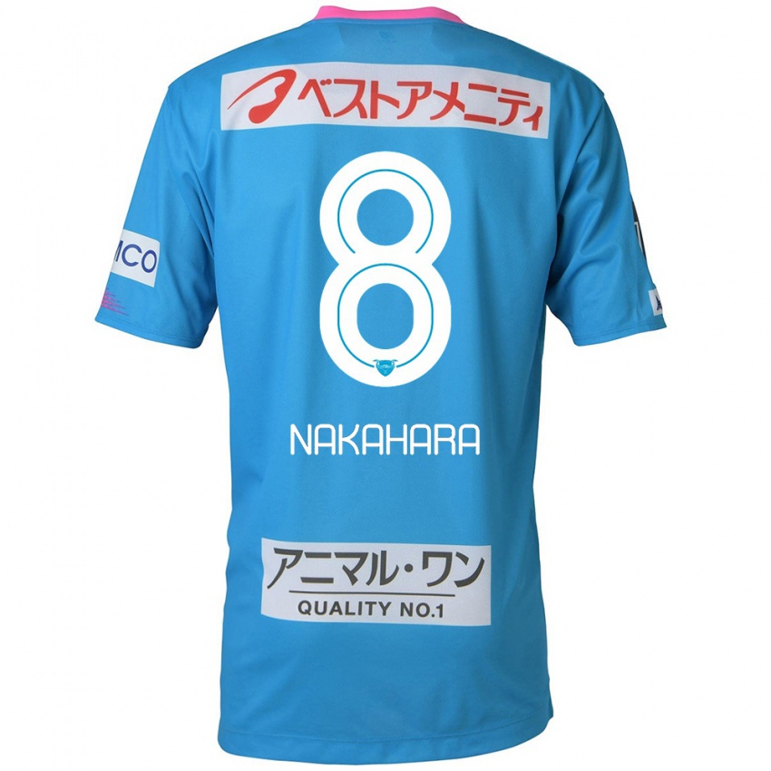 Kinder Hikaru Nakahara #8 Blau Rosa Heimtrikot Trikot 2024/25 T-Shirt Belgien