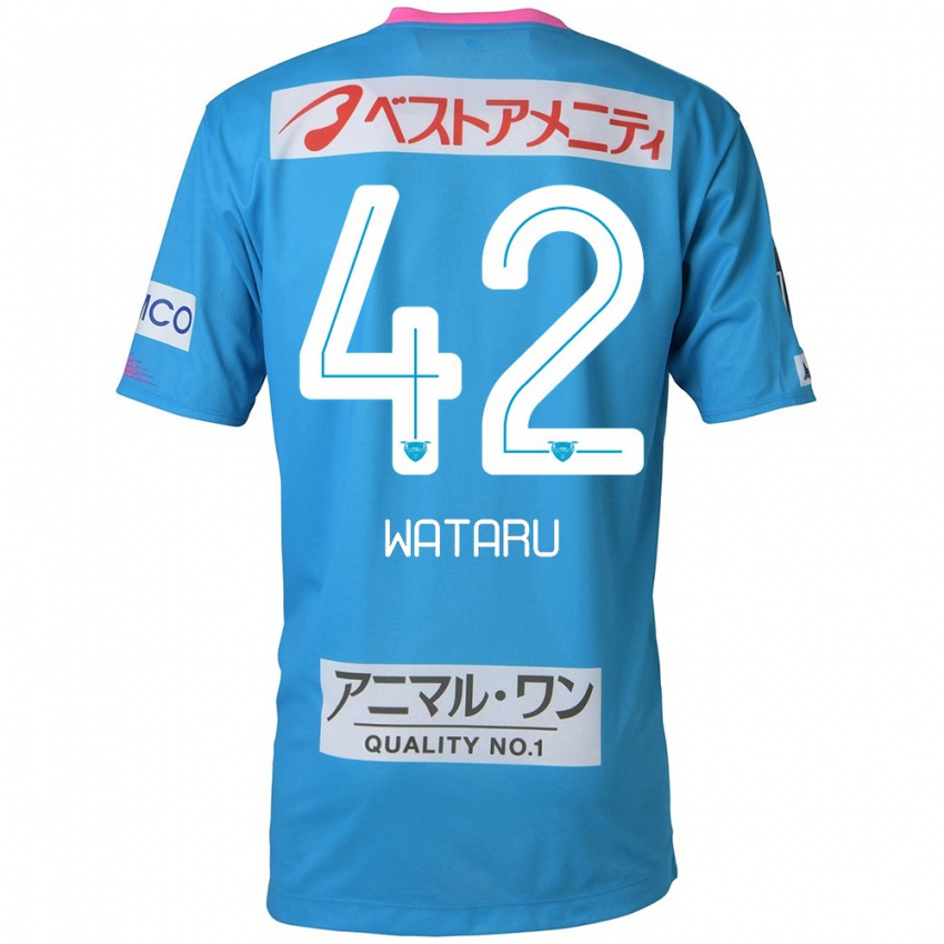 Kinder Wataru Harada #42 Blau Rosa Heimtrikot Trikot 2024/25 T-Shirt Belgien