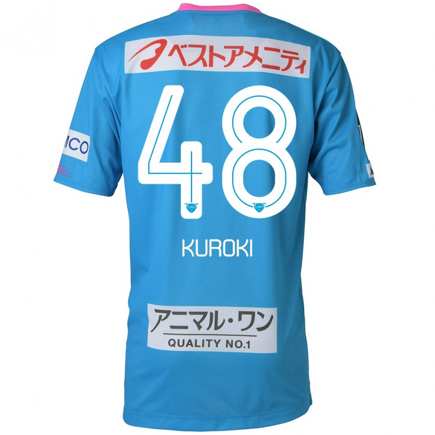 Kinder Yuya Kuroki #48 Blau Rosa Heimtrikot Trikot 2024/25 T-Shirt Belgien