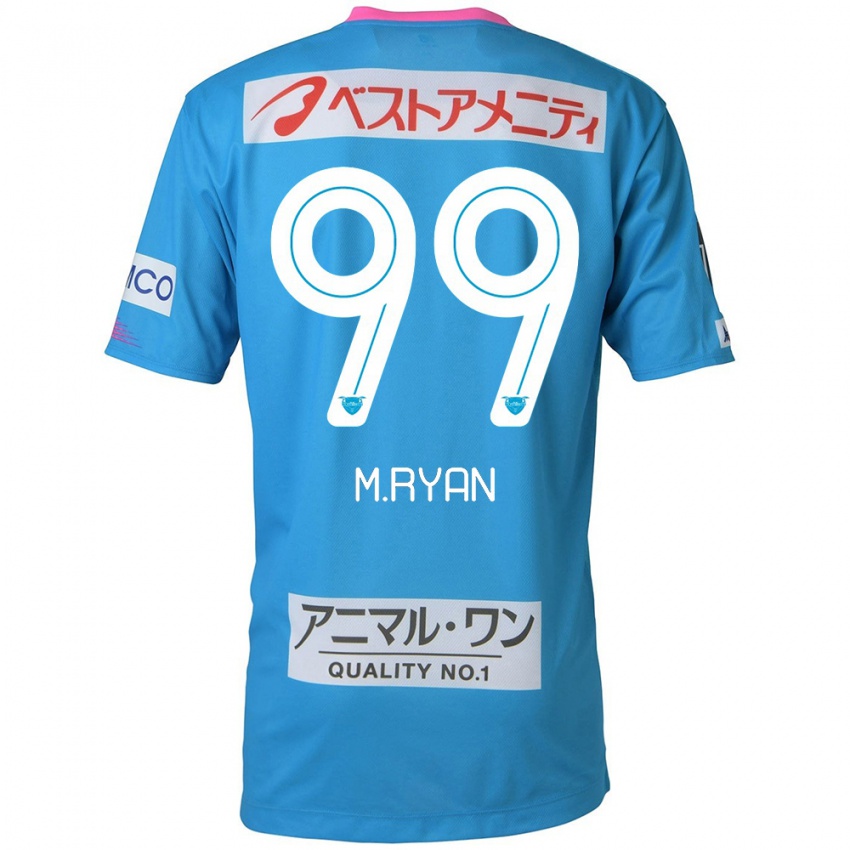 Kinder Marcelo Ryan #99 Blau Rosa Heimtrikot Trikot 2024/25 T-Shirt Belgien