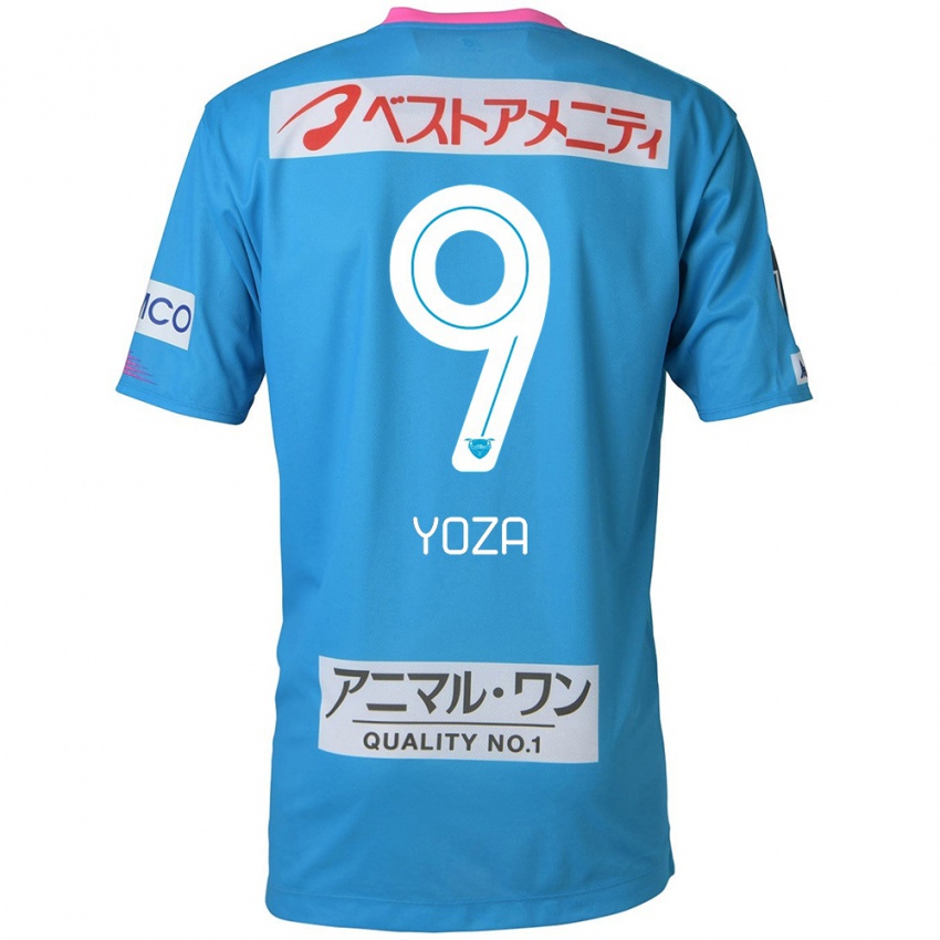 Kinder Tomomichi Yoza #9 Blau Rosa Heimtrikot Trikot 2024/25 T-Shirt Belgien