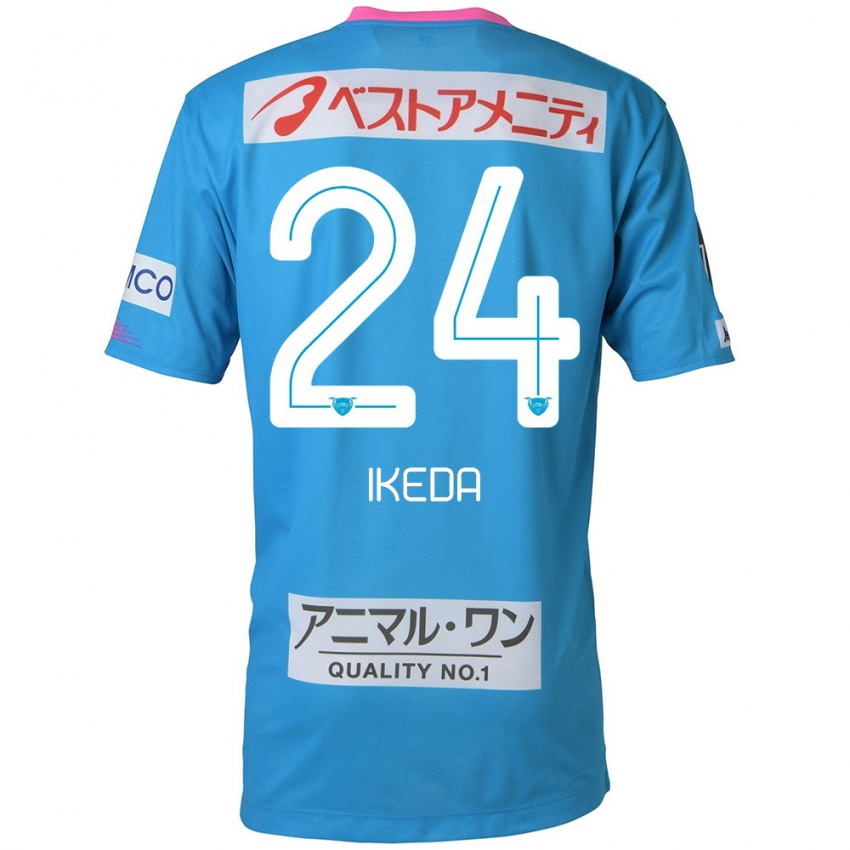 Kinder Tokia Ikeda #24 Blau Rosa Heimtrikot Trikot 2024/25 T-Shirt Belgien