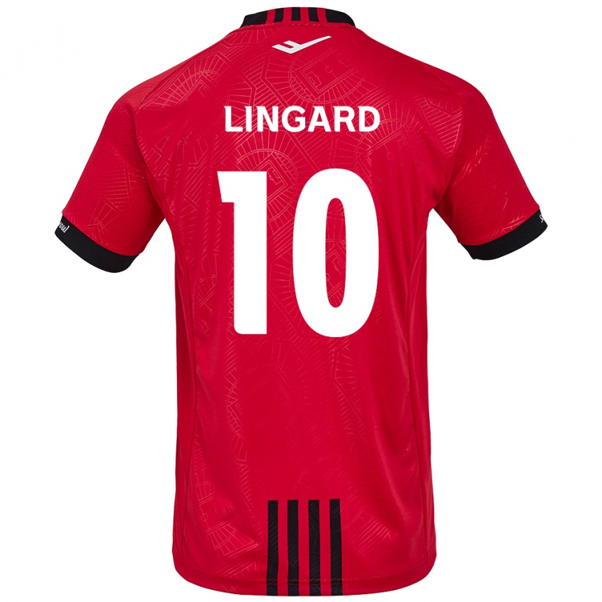 Kinder Jesse Lingard #10 Rot Schwarz Heimtrikot Trikot 2024/25 T-Shirt Belgien