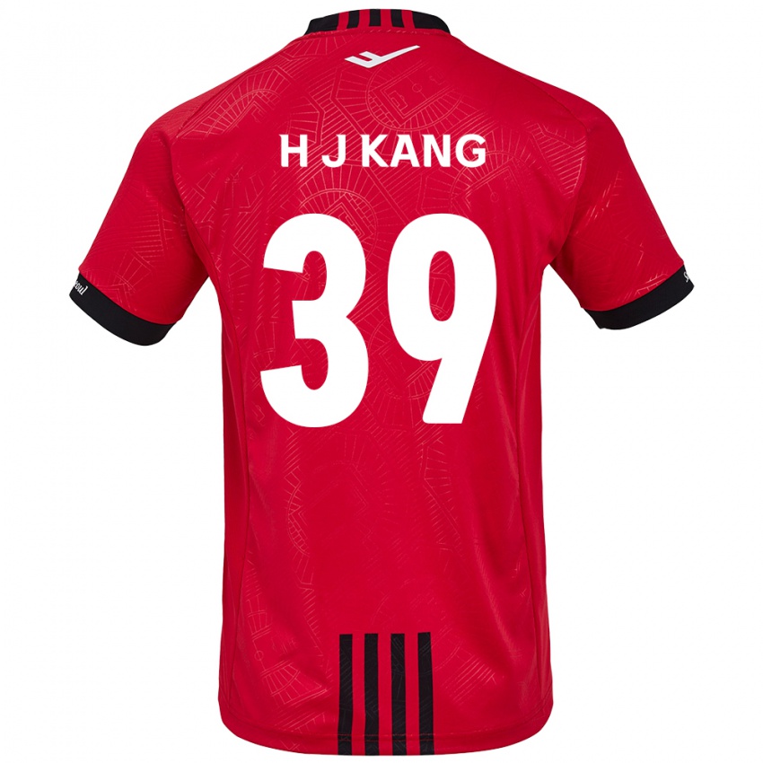 Kinder Ju-Hyeok Kang #39 Rot Schwarz Heimtrikot Trikot 2024/25 T-Shirt Belgien