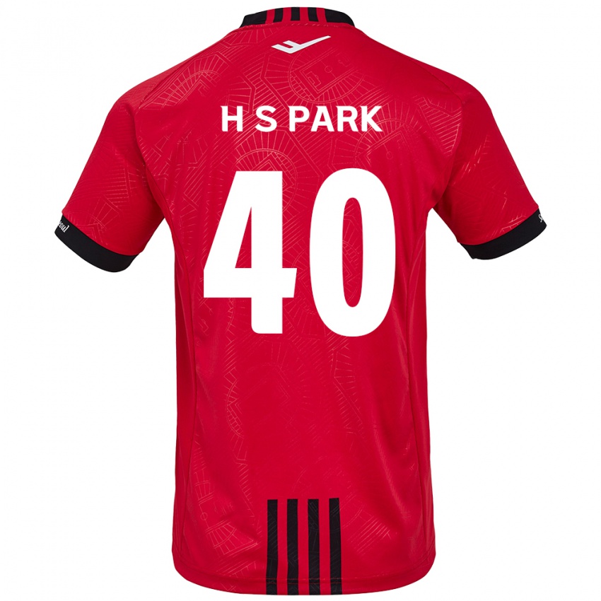 Kinder Seong-Hun Park #40 Rot Schwarz Heimtrikot Trikot 2024/25 T-Shirt Belgien