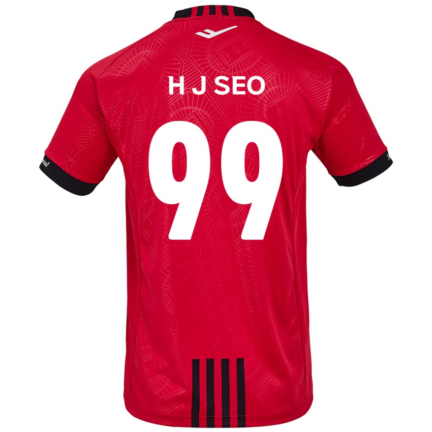 Kinder Ju-Hwan Seo #99 Rot Schwarz Heimtrikot Trikot 2024/25 T-Shirt Belgien